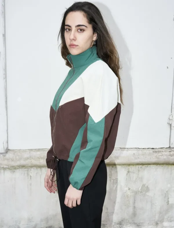 Erotokritos Coats & Jackets*Aylin-Cropped Colorblock Windbreaker Jacket