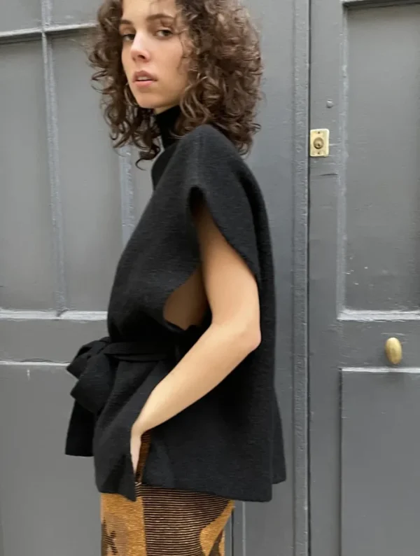 Erotokritos Knitwear | Tops & Shirts*Bowie Wool Vest-black/grey