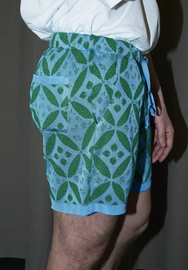 Erotokritos Knitwear | Bottoms*Ermis S-Flower Knit Shorts