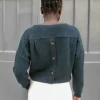 Erotokritos Knitwear | Tops & Shirts*Fay Relaxed shape textured sweater-night green