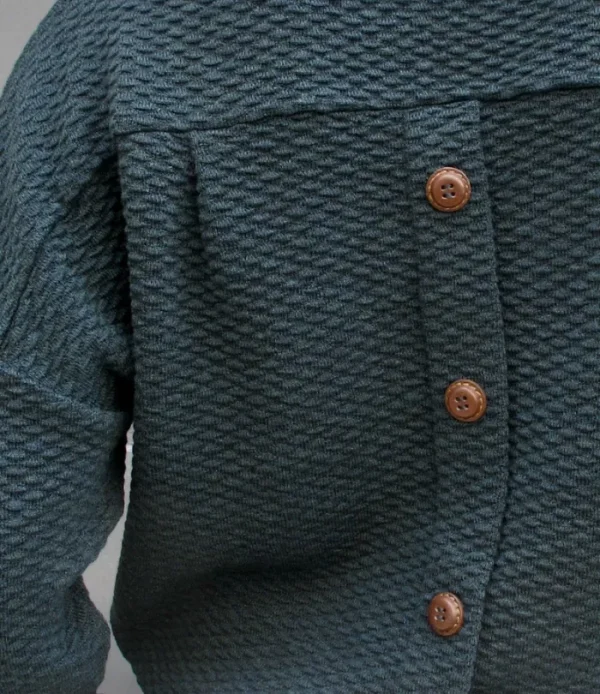 Erotokritos Knitwear | Tops & Shirts*Fay Relaxed shape textured sweater-night green