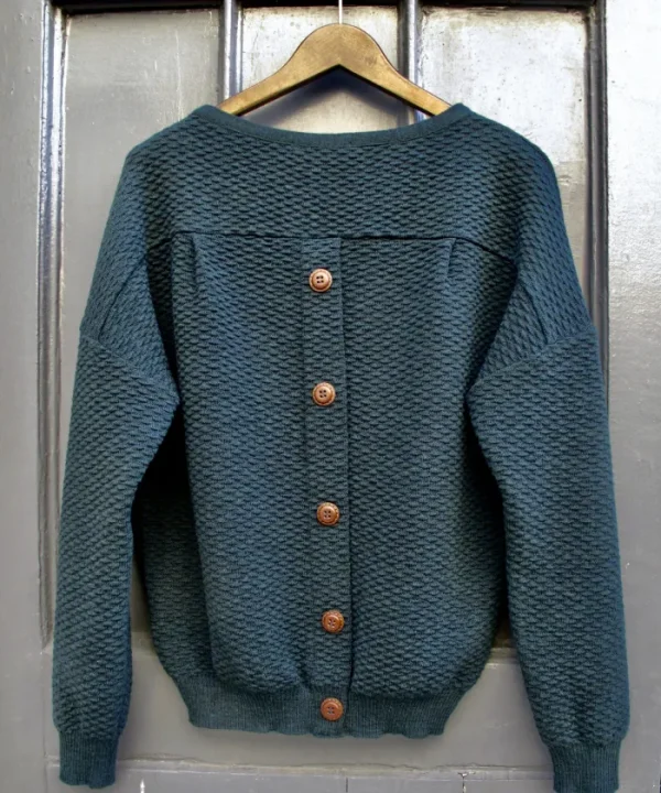 Erotokritos Knitwear | Tops & Shirts*Fay Relaxed shape textured sweater-night green