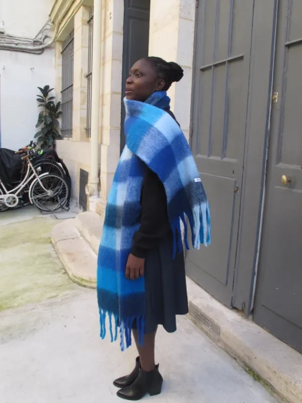 Erotokritos Scarves | Knitwear*Fluffy Blue large scarf-unisex