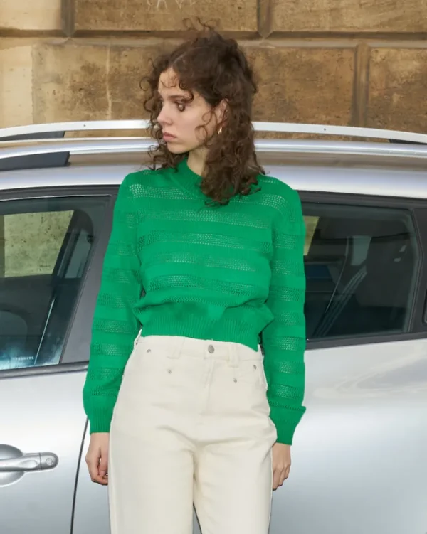 Erotokritos Tops & Shirts | Knitwear*Gemima Cropped Sweater-Grass Green