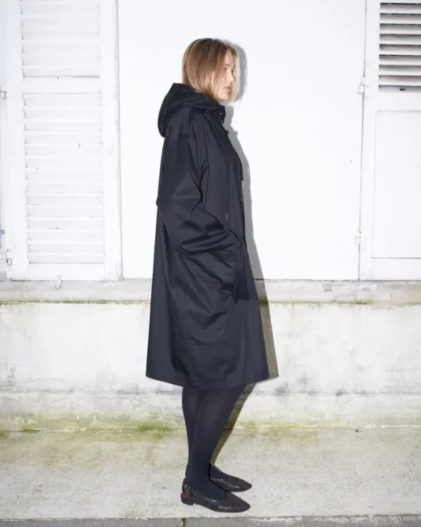 Erotokritos Coats & Jackets*Josh - Oversized Tailored High Collar Hooded Trench Coat - W