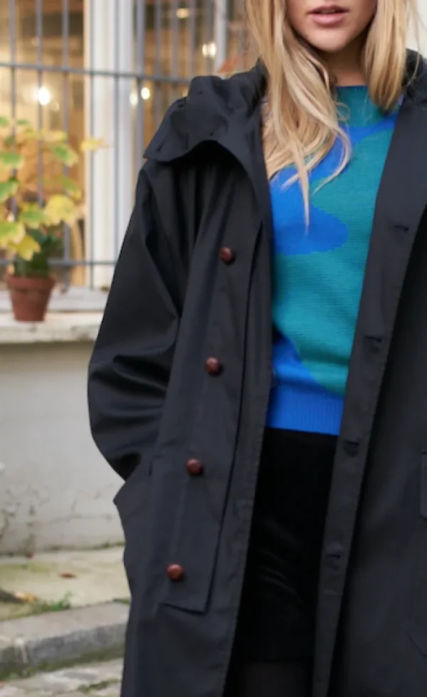 Erotokritos Coats & Jackets*Josh - Oversized Tailored High Collar Hooded Trench Coat - W