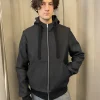 Erotokritos Coats & Jackets*Legend - Wool Hooded Bomber Jacket - Black