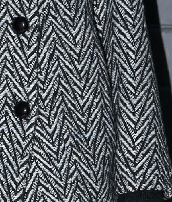 Erotokritos Coats & Jackets*Miranda - High Collar Short Tweed Wool Coat - Melange