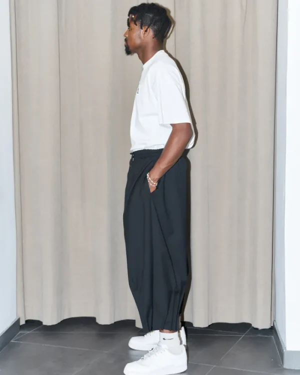 Erotokritos Bottoms*NCB - Deconstructed Knife Pleat Raw Hem Pants