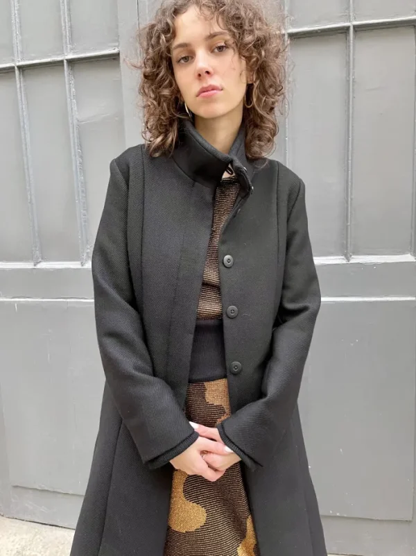 Erotokritos Coats & Jackets*Neola Tailored Fitted Coat-Black