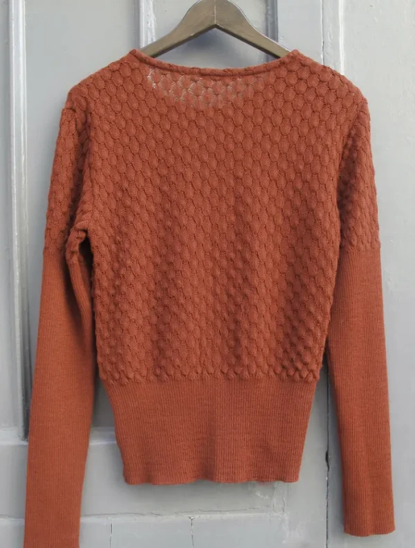 Erotokritos Knitwear | Tops & Shirts*Nevada-Textured Sweater Aviator blue/amber