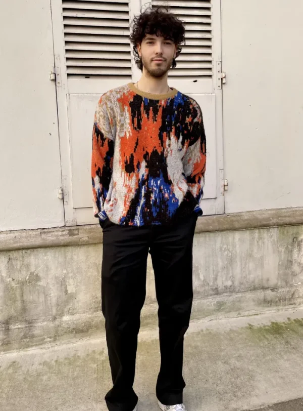 Erotokritos Tops & Shirts | Knitwear*Russel-Abstract Multicolor Jacquard Sweater