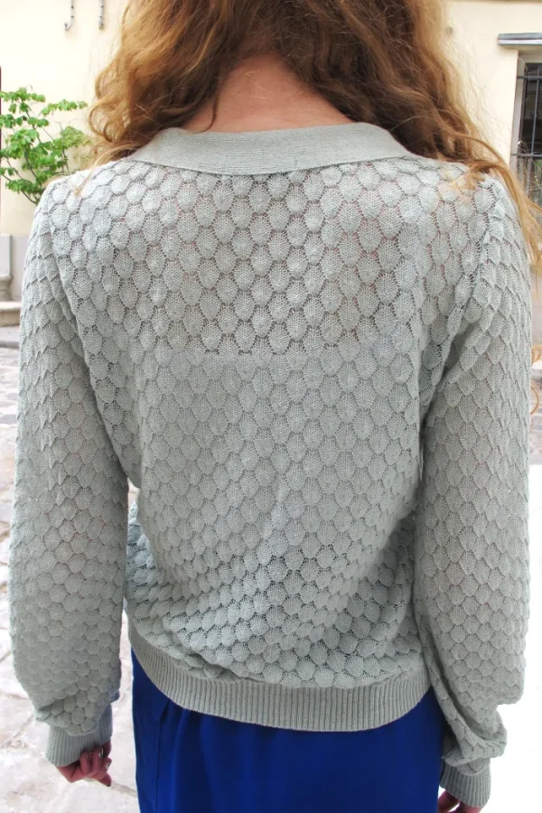 Erotokritos Knitwear | Coats & Jackets*Skylar-Lace Knit Cardigan-Pastel Green