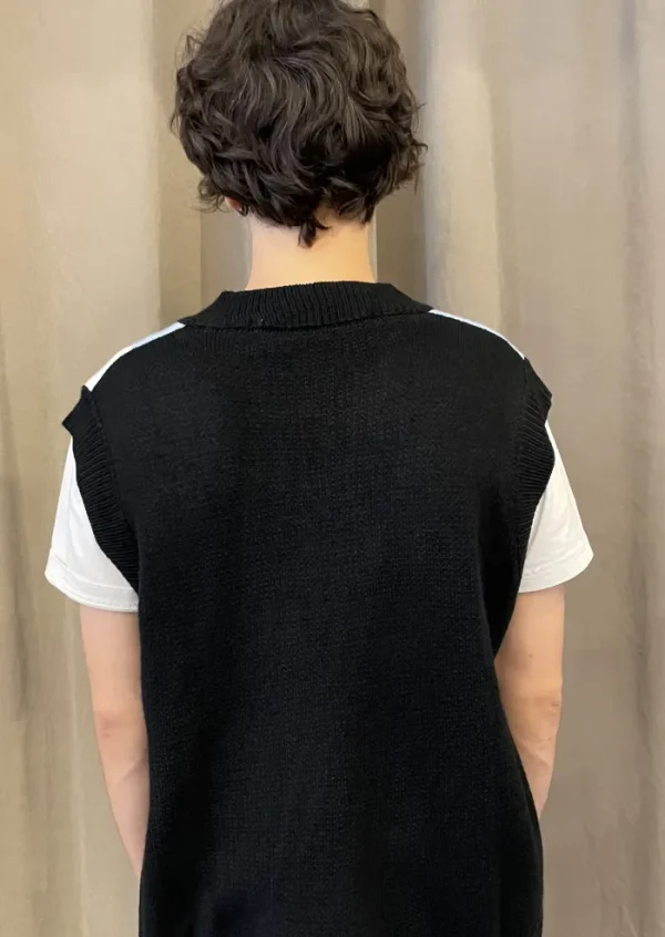 Erotokritos Knitwear | Tops & Shirts*Tupper - Oversized Knit Vest with Landscape Jacquard